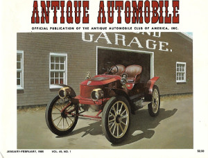 ANTIQUE AUTOMOBILE 1985 JAN - '08 MODEL K STEAMER, '28 MODEL A,'14 EMPIRE